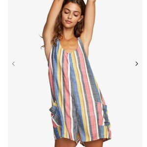 RVCA Miss Me Striped Romper